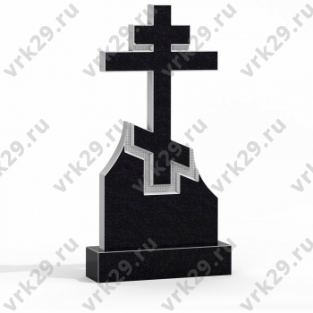 Резной памятник в форме креста № 16