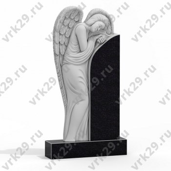 Резной памятник ангел № 9
