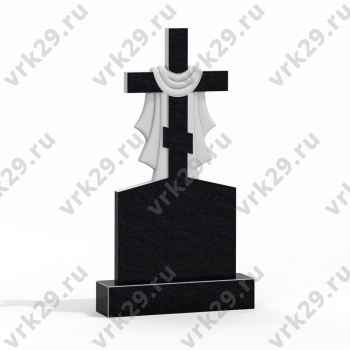 Резной памятник в форме креста № 20
